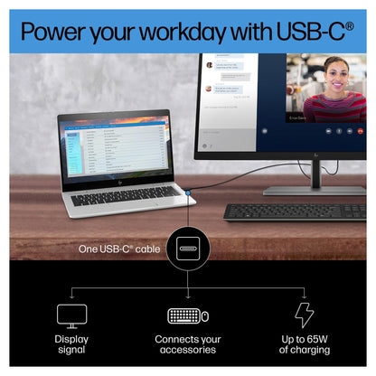 68,6cm/27" (3840x2160) HP E27k G5 16:9 4K UHD IPS 5ms 60Hz HDMI DisplayPort USB-C Speaker Black/Silver