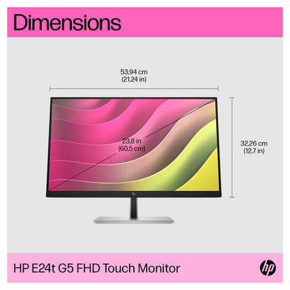 60,5cm/23,8'' (1920x1080) HP E24t G5 IPS HDMI DP Pivot Full HD