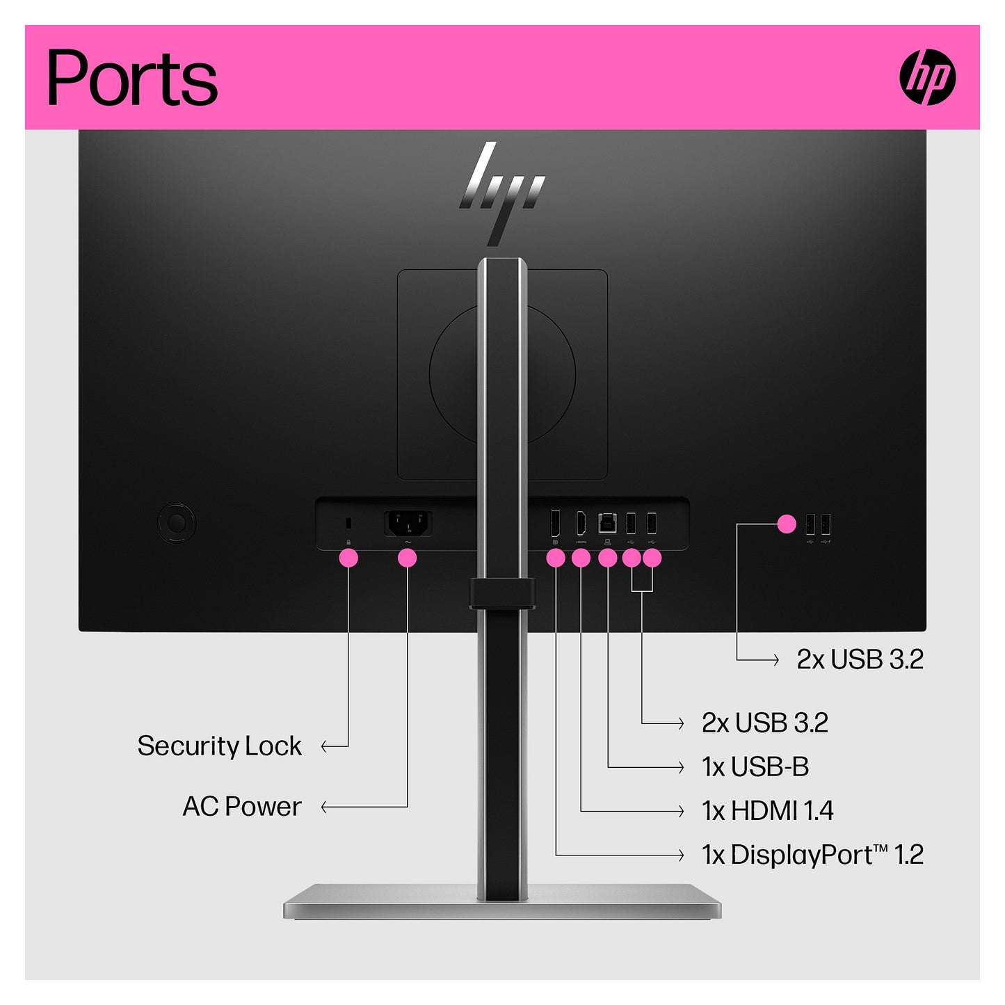 60,5cm/23,8'' (1920x1080) HP E24t G5 IPS HDMI DP Pivot Full HD