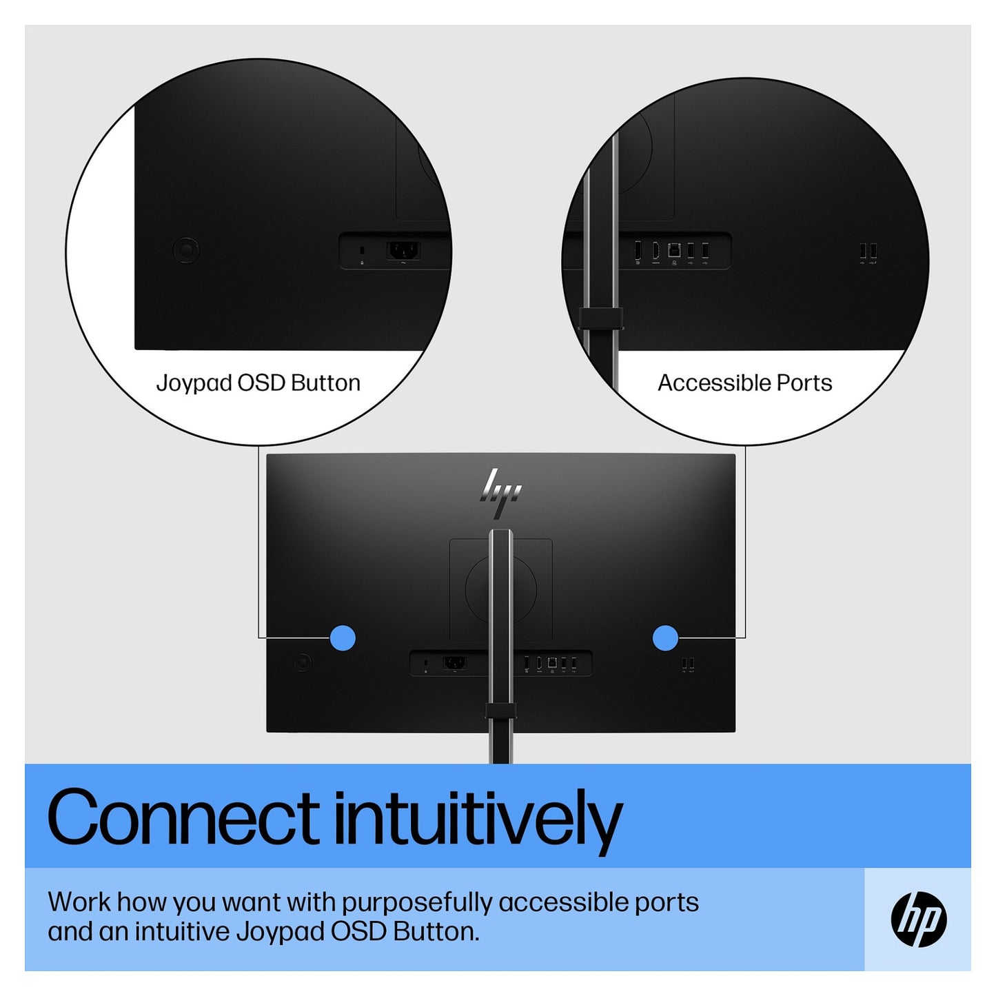 68,6 cm/27" (1920×1080) HP E27 G5 16:9 IPS 5 ms 75 Hz HDMI DisplayPort USB-Hub VESA Black