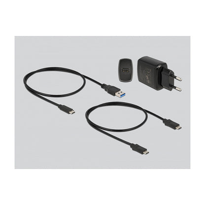 DeLOCK SSD-Dockingstation 1xUSB-C/2xM.2 Card Schächte Black