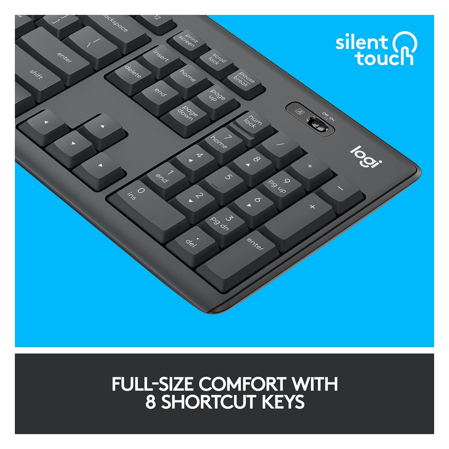 Logitech MK295 Silent Wireless Combo Graphite QWERTY US