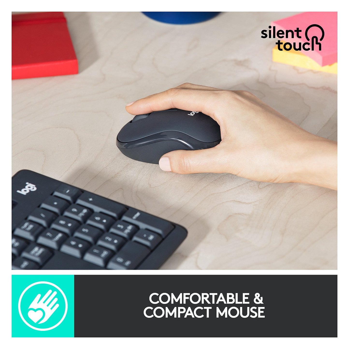 Logitech MK295 Silent Wireless Combo Graphite QWERTY US