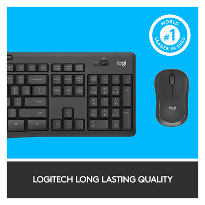 Logitech MK295 Silent Wireless Combo Graphite QWERTY US