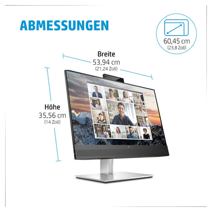 60,5cm/23,8'' (1920x1080) HP E24m G4 16:9 5ms USB-C VGA HDMI DP Speaker Full HD Black