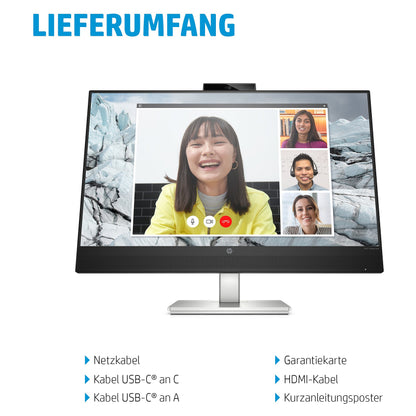 68,6cm/27'' (2560x1440) HP E27M G4 16:9 5ms USB HDMI DP Speaker QHD Black
