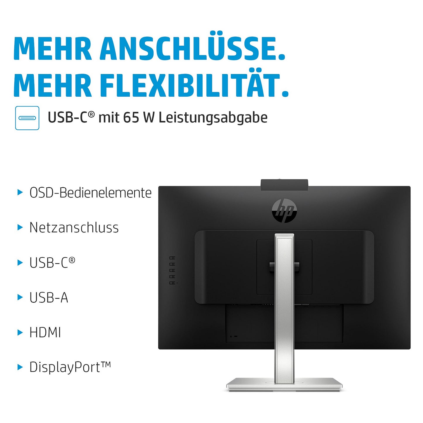 68,6cm/27'' (2560x1440) HP E27M G4 16:9 5ms USB HDMI DP Speaker QHD Black