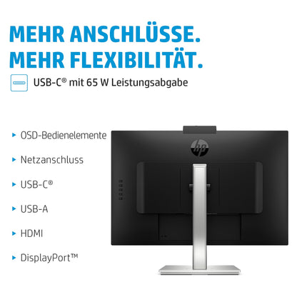 68,6cm/27'' (2560x1440) HP E27M G4 16:9 5ms USB HDMI DP Speaker QHD Black