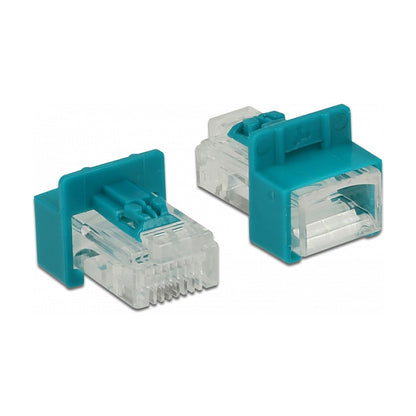 Delock Secure Clip Set LAN-Kabel Sicherheitsschloss Set 6er Red