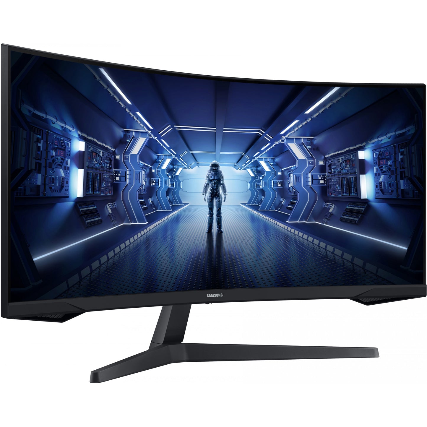 86cm/34'' (3440x1440) Samsung Odyssey C34G55TWWP Curved 21:9 1ms 144Hz HDMI DisplayPort VESA Ultra WQHD Black