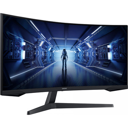86cm/34'' (3440x1440) Samsung Odyssey C34G55TWWP Curved 21:9 1ms 144Hz HDMI DisplayPort VESA Ultra WQHD Black