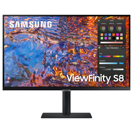 81,3cm/32'' (3840x2160) Samsung S32B800PXP ViewFinity S8 S32B800PXU 16:9 5ms IPS HDMI DisplayPort USB-C VESA Pivot 4K Black