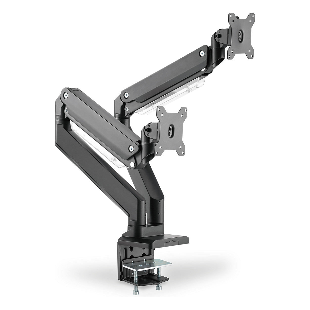 DIGITUS DA-90427 Tischhalterung für 2 Monitore 2x 35" 2x 15KG schwarz Gasdruckfeder DA-90427