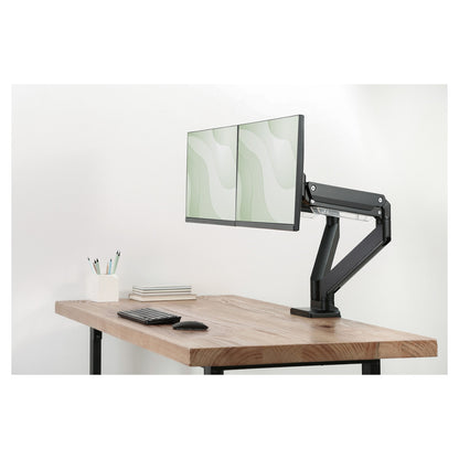 DIGITUS DA-90427 Tischhalterung für 2 Monitore 2x 35" 2x 15KG schwarz Gasdruckfeder DA-90427