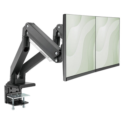 DIGITUS DA-90427 Tischhalterung für 2 Monitore 2x 35" 2x 15KG schwarz Gasdruckfeder DA-90427