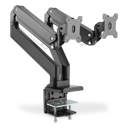 DIGITUS DA-90427 Tischhalterung für 2 Monitore 2x 35" 2x 15KG schwarz Gasdruckfeder DA-90427