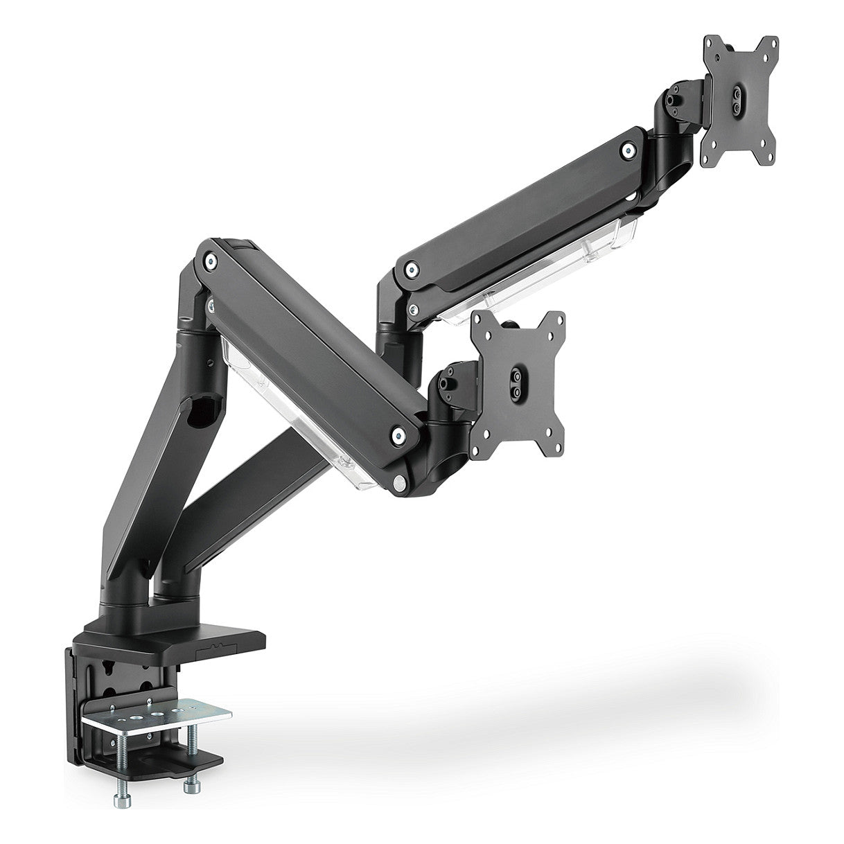 DIGITUS DA-90427 Tischhalterung für 2 Monitore 2x 35" 2x 15KG schwarz Gasdruckfeder DA-90427