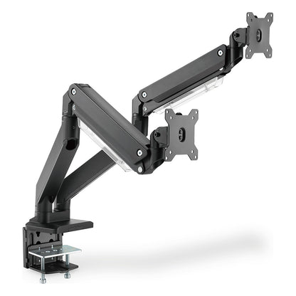 DIGITUS DA-90427 Tischhalterung für 2 Monitore 2x 35" 2x 15KG schwarz Gasdruckfeder DA-90427