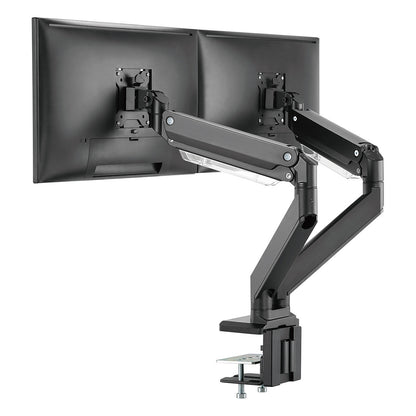 DIGITUS DA-90427 Tischhalterung für 2 Monitore 2x 35" 2x 15KG schwarz Gasdruckfeder DA-90427