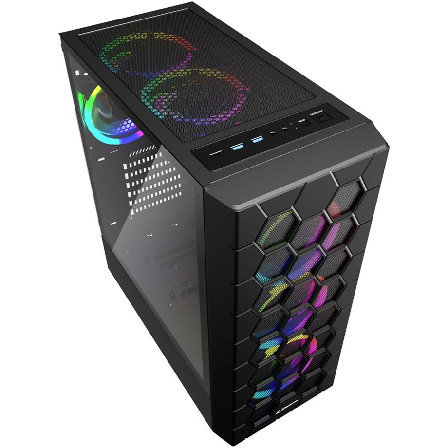 Midi Sharkoon HEX RGB Schwarz