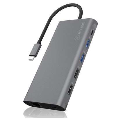 ICY BOX IB-DK4050-CPD USB-C 12-in-1 PD 100W DockingStation