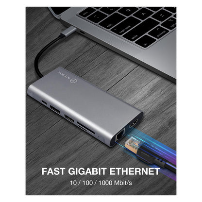 ICY BOX IB-DK4050-CPD USB-C 12-in-1 PD 100W DockingStation