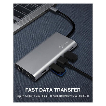 ICY BOX IB-DK4050-CPD USB-C 12-in-1 PD 100W DockingStation