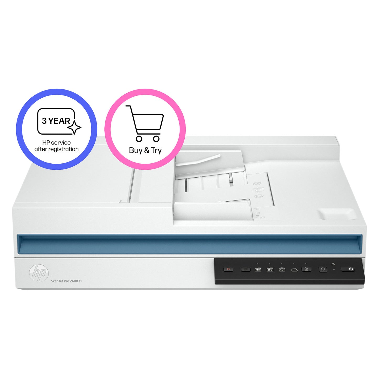 HP Scanjet Pro 2600 f1 Flachbettscanner ADF 25 S./Min. USB 2.0