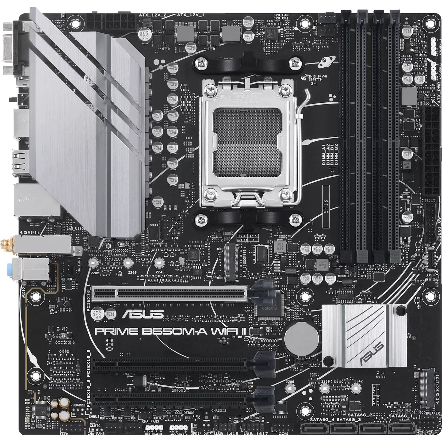 ASUS PRIME B650M-A WIFI II AM5 B650/HDMI-DP-VGA/2xM.2/µATX