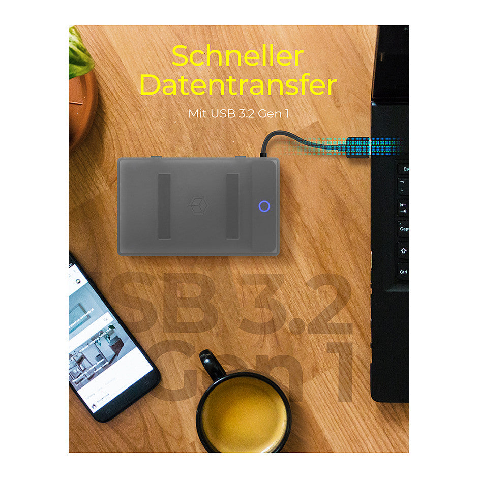 ICY BOX IB-AC603b-U3 USB 3.2 Gen 1 Adapterfür ein 2.5"" Laufwerk