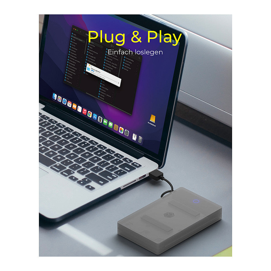 ICY BOX IB-AC603b-U3 USB 3.2 Gen 1 Adapterfür ein 2.5"" Laufwerk