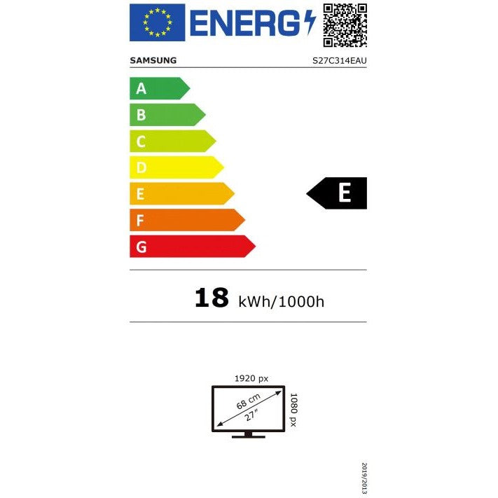 68,6cm/27'' (1920x1080) Samsung S27C314EAU Essential 5ms 16:9 IPS HDMI VGA Full HD Black