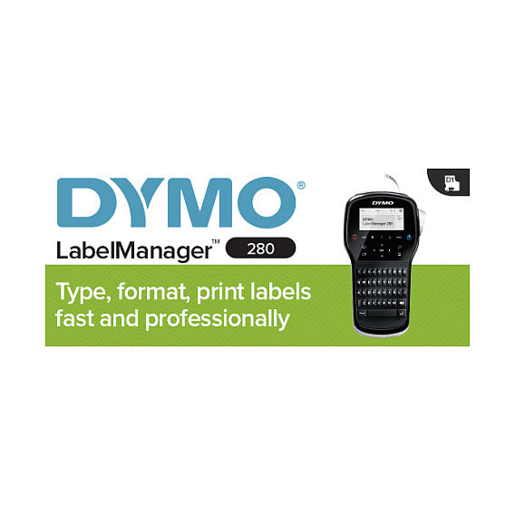 ET Dymo Beschriftungsgerät LabelManager 280 Tastatur QWERTZ KofferSet