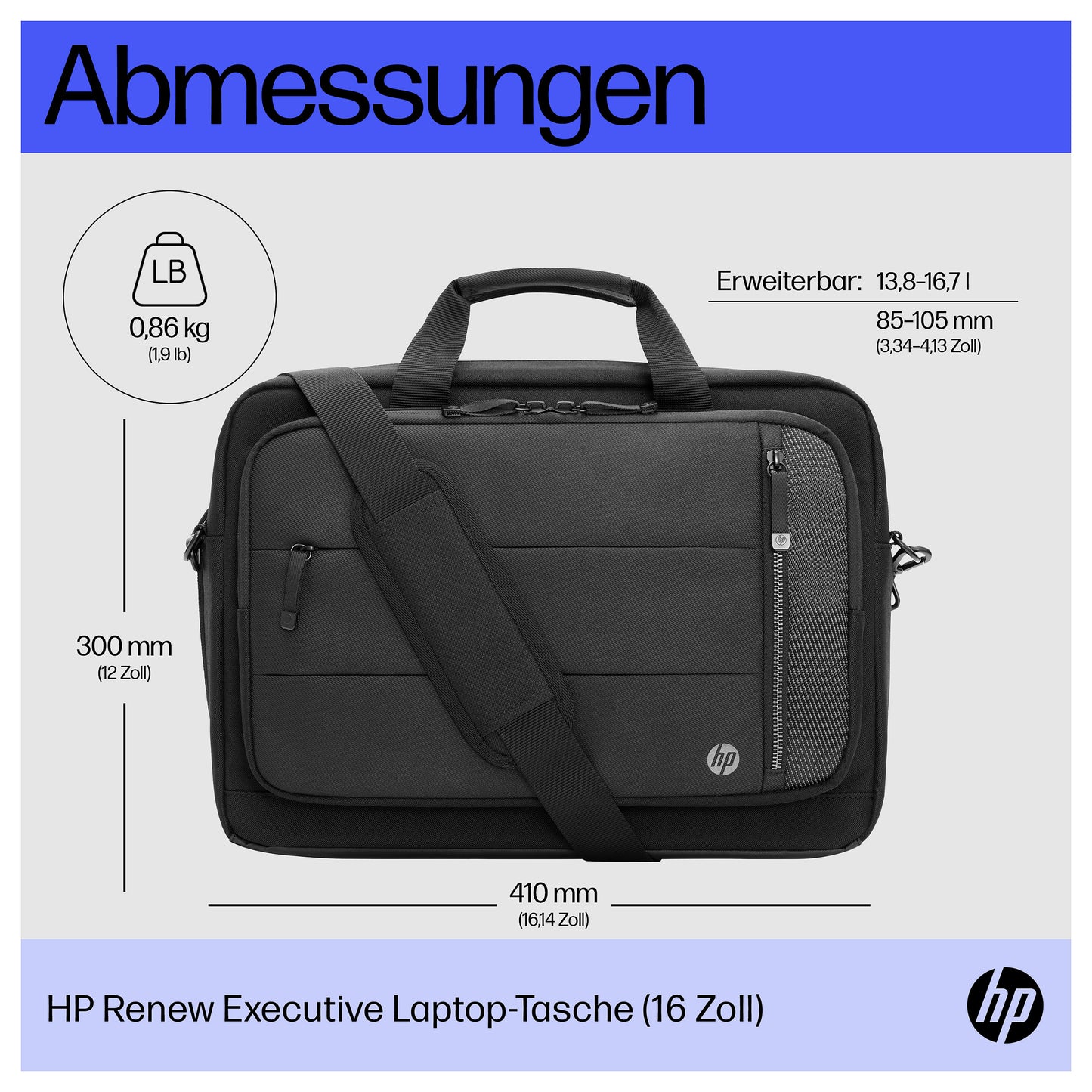 HP Renew Excecutive Notebooktasche Black bis 40,9cm 16.1"