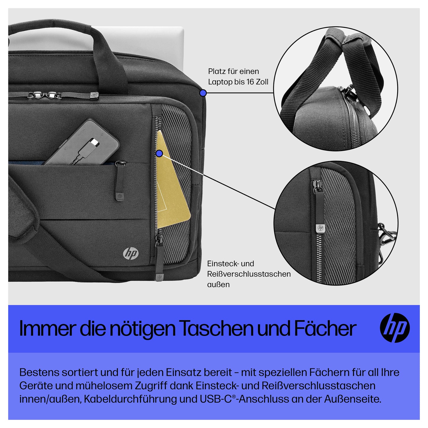 HP Renew Excecutive Notebooktasche Black bis 40,9cm 16.1"