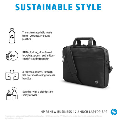 HP Renew Business Bag Black bis 43,9cm 17.3" Notebooktasche