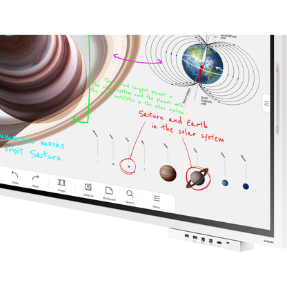 138,68cm/55'' (3840x2160) Samsung Flip Pro WM55B 16:9 LCD HDMI DP USB-C 2channel Speaker 4K UHD MultiTouch White Gray