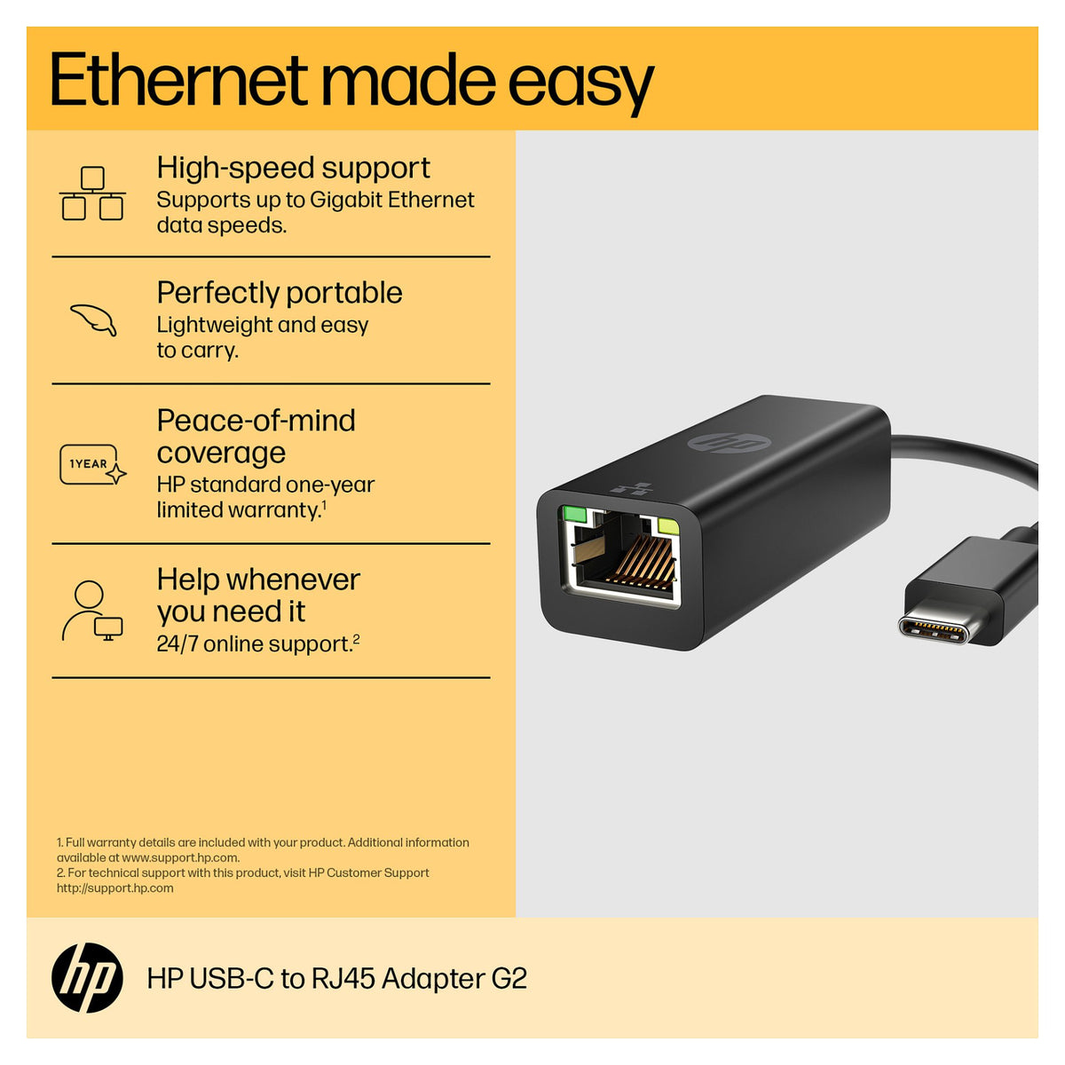 HP USB-C zu RJ45 Adapter