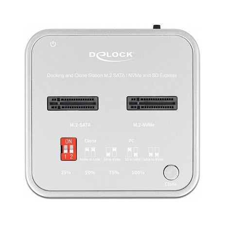 DeLOCK SSD-Dockingstation 1xUSB3.2/2xM.2 NVMe Card