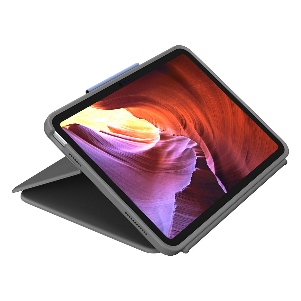 Logitech Rugged Folio - Tastatur und Foliohülle iPad 10. 11. Generation Graphite QWERTZ DE