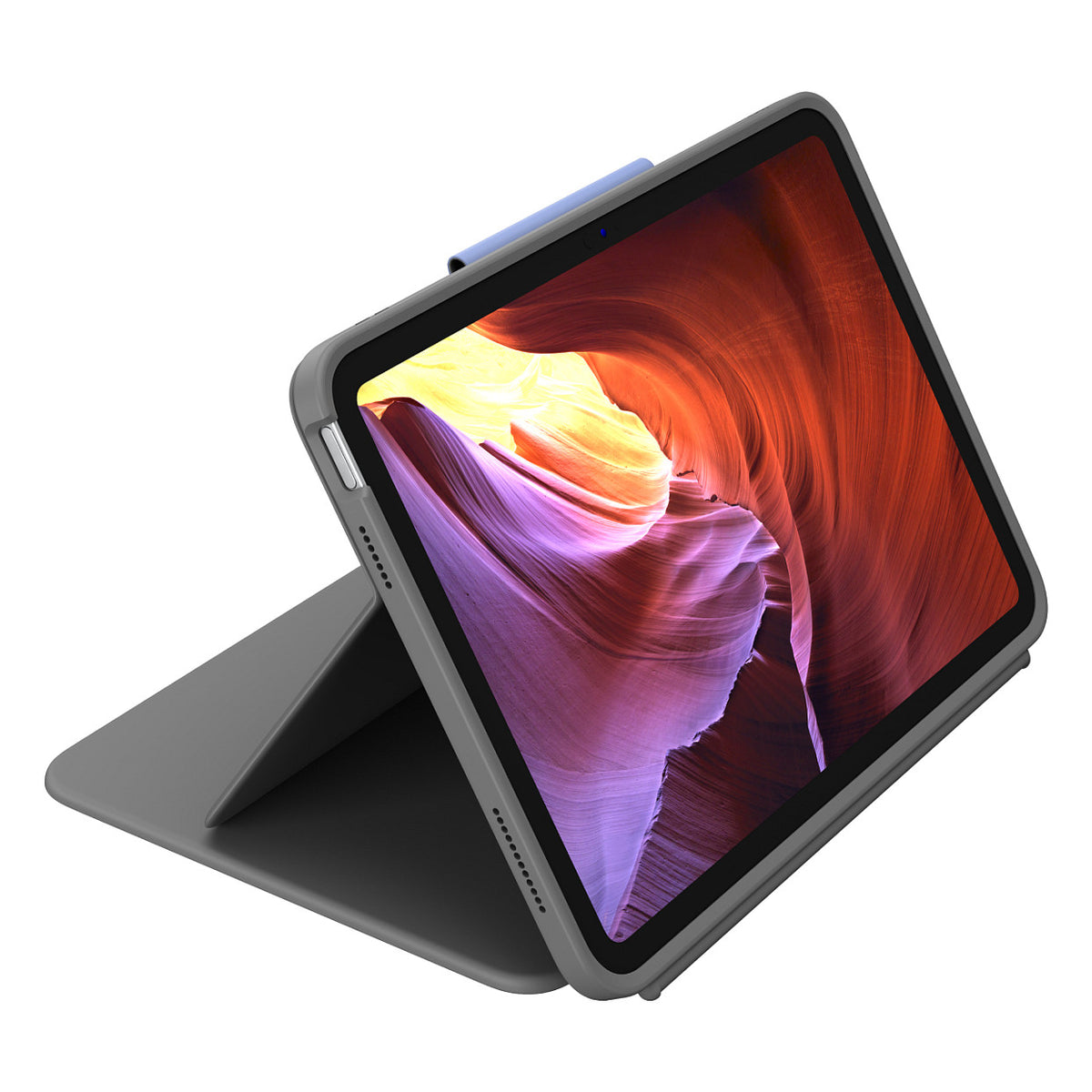 Logitech Rugged Folio - Tastatur und Foliohülle iPad 10. 11. Generation Graphite QWERTZ DE