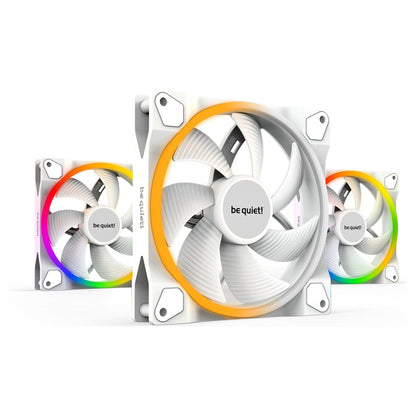 140mm be quiet! LIGHT WINGS White PWM Triple-Pack