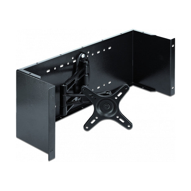 Delock Monitorarm - Rack montierbar - Schwarz - 4U - 48.3 cm