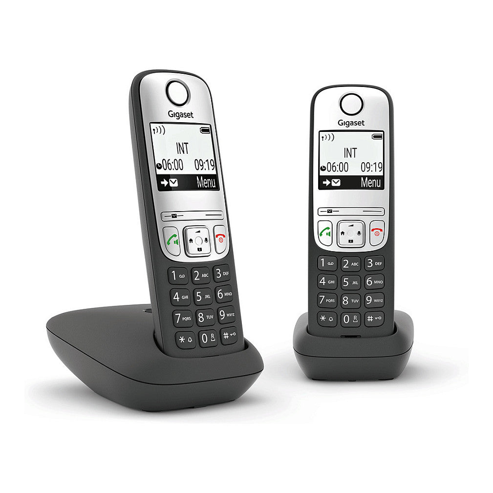 GIGASET A690A DUO mit Anrufbeantworter - schwarz/silber