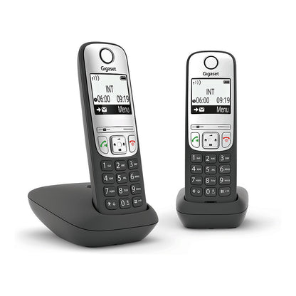 GIGASET A690A DUO mit Anrufbeantworter - schwarz/silber