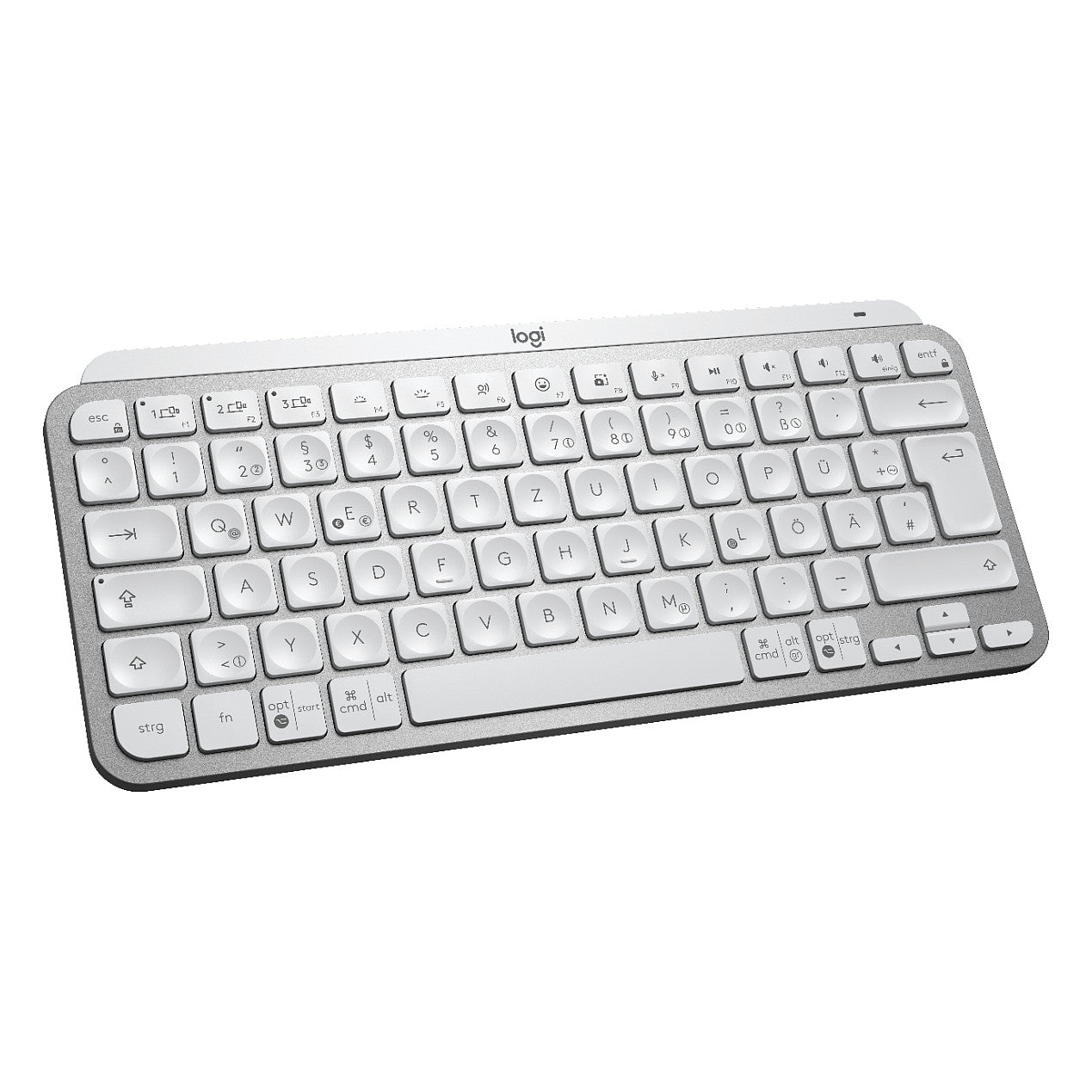 Logitech MX Keys Mini - Tastatur - Hintergrundbeleuchtung Pale Gray