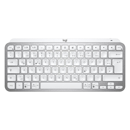 Logitech MX Keys Mini - Tastatur - Hintergrundbeleuchtung Pale Gray