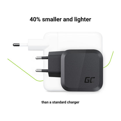 Ladegerät Green Cell Power Charger 2xUSB-C Power Delivery 1xUSB-A QuickCharge 65W Black