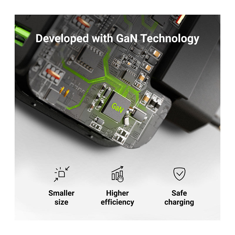 Ladegerät Green Cell Power Charger 2xUSB-C Power Delivery 1xUSB-A QuickCharge 65W Black