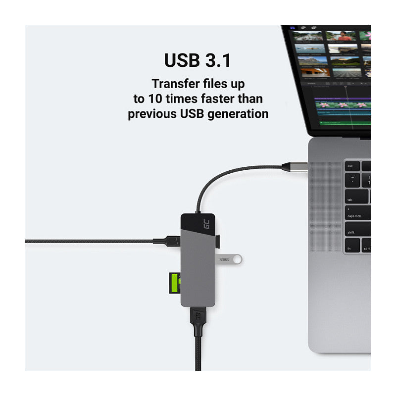 Ladegerät Green Cell Power Charger USB-C Power Delivery 33W Black
